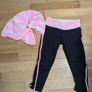 Kids Black and Pink Leggings